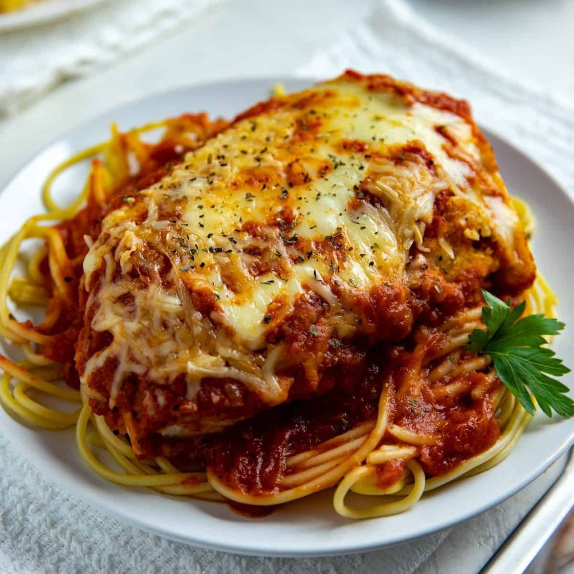 L - Chicken Parmesan.