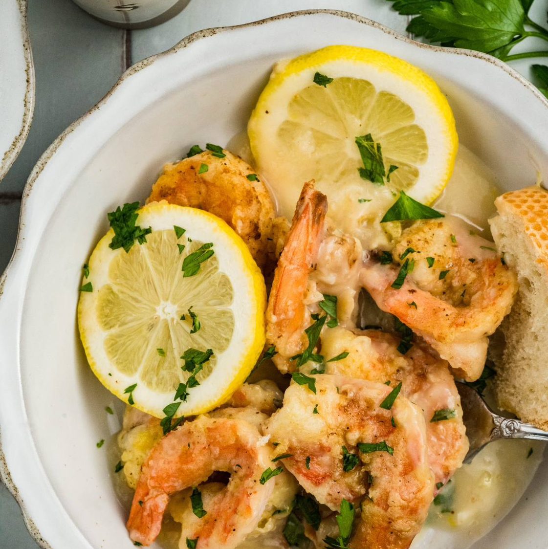 L - Shrimp Francese.