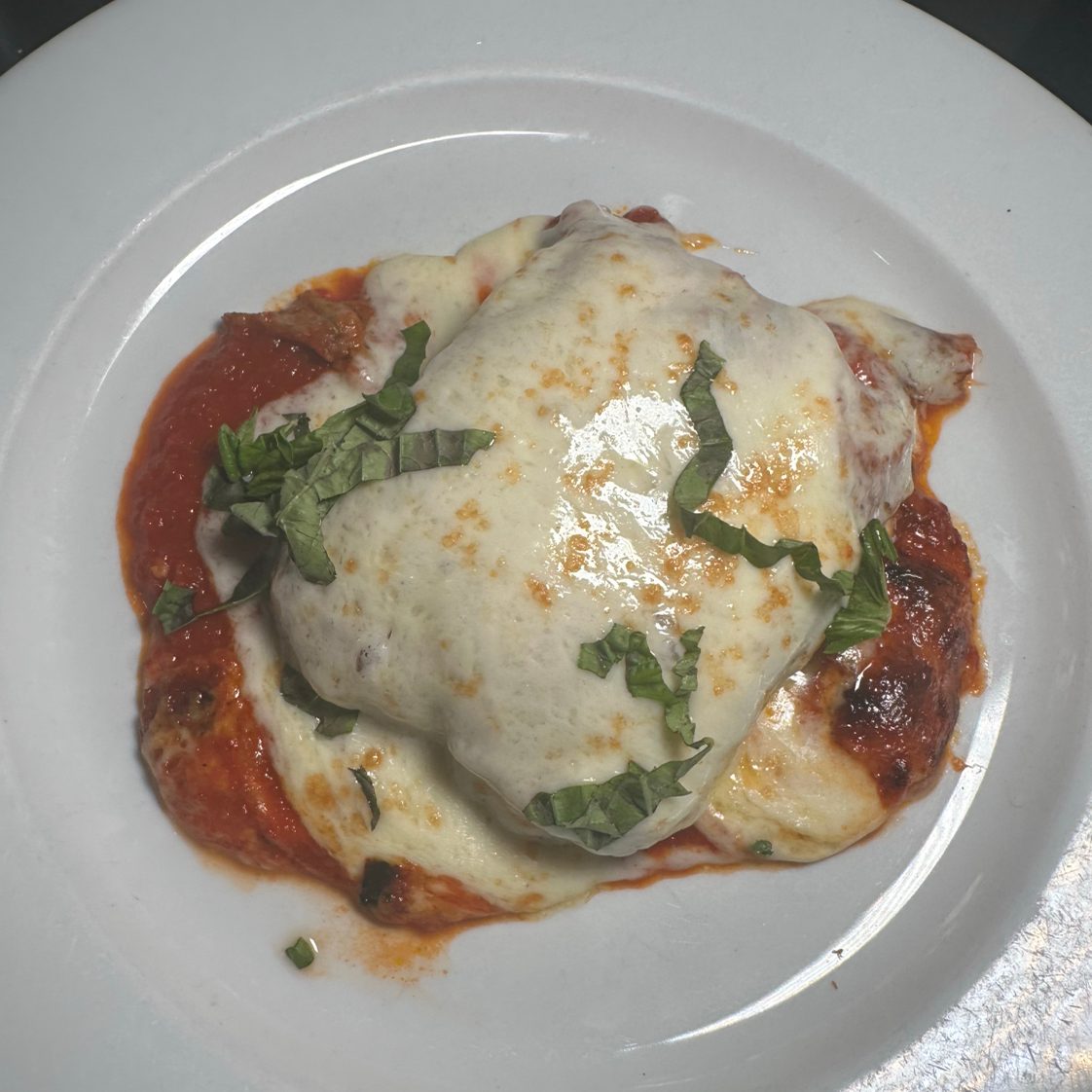 Eggplant Parmesan.
