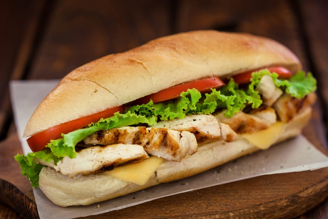 Grilled Chicken Hero.