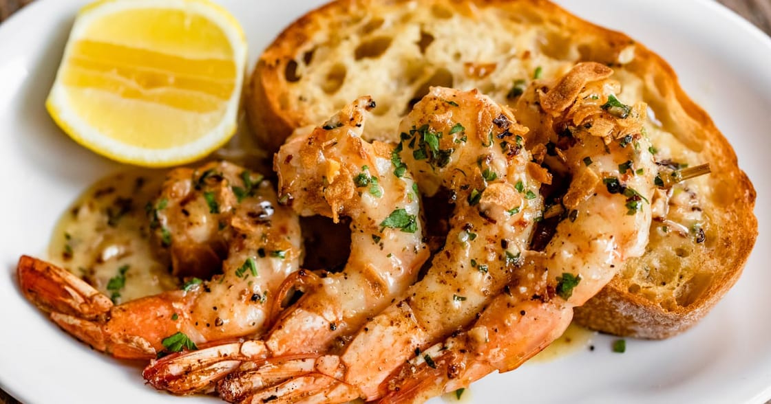L - Shrimp Scampi.
