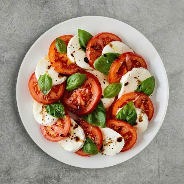 Mozzarella Caprese.