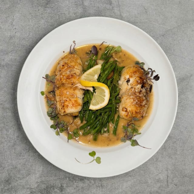 L - Lemon Sole Oreganata.